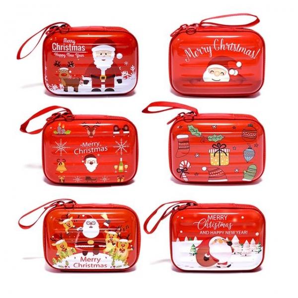 크리스마스 사각 틴케이스 6개(혼합) 선물캔 트리장식