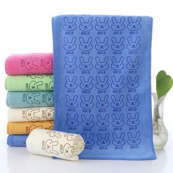 목욕 세면 토끼타올 샤워 타월 극세사 수건
