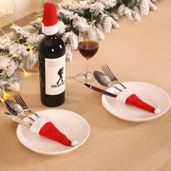 크리스마스 테이블 수저커버 데코 장식