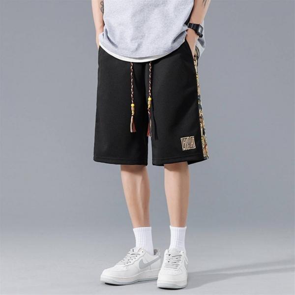 여름바지 남자와이드팬츠 남자흰색반바지 남성반바지