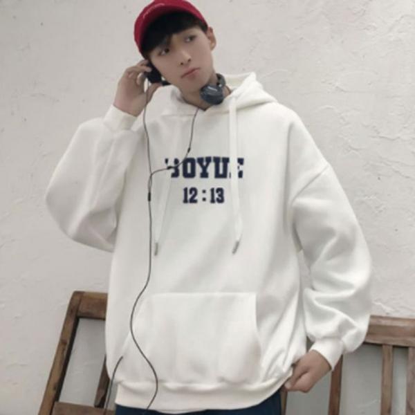 남성후드티 오버핏 기모안감 긴팔티셔츠