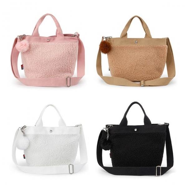 DF77 뽀글이 크로스백 여성 캐주얼 토드백 데일리백