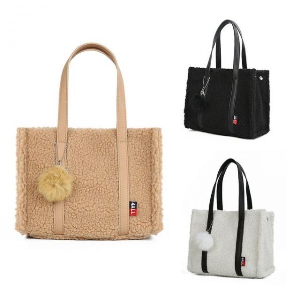 DF27 포근한 양털 크로스백 여성 캐주얼 토드백 학생