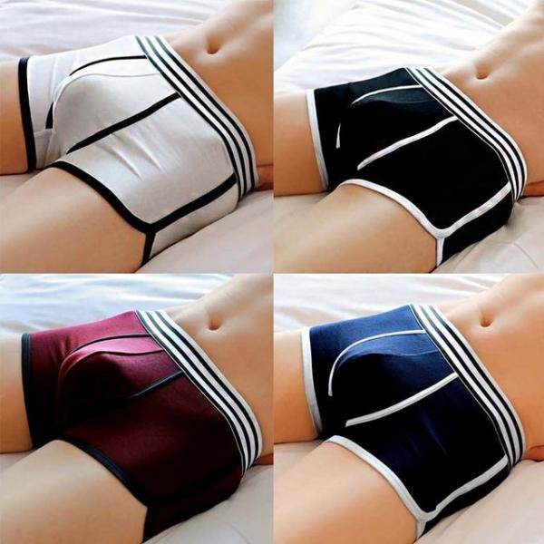 깔끔하고 무지 라인 남성 데일리 속옷  팬티