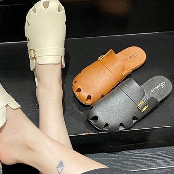 여성 데일리 발편한 베이직 버클장식 블로퍼