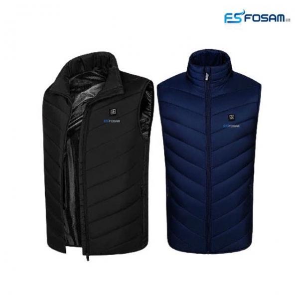 포샘 지능형 USB 발열조끼 보온 캠핑 등산 조끼 V-200