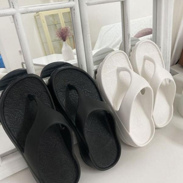 초경량 키높이 여성 EVA 쿠션 쪼리 슬리퍼 통굽 편한