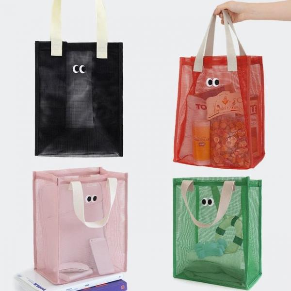 피크닉 여름 물놀이 모래놀이 메쉬 비치백 가방