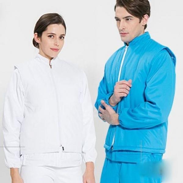 방한 위생복 조끼 식품 공장 조리복 방수 작업복 1P