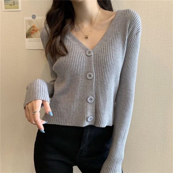 (BNCW-C2002) 슬림핏 골지 가디건 여성의류
