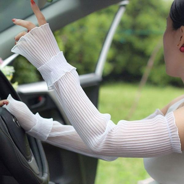 여성 레이스 팔토시 햇빛차단 여름 운전 장갑 쿨토시