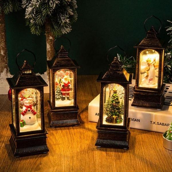 크리스마스 워터볼조명 랜턴형 인테리어 실내 실외 조