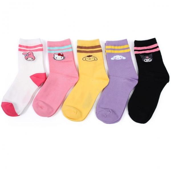 중목양말 5족 1세트 캐릭터 유아동 학생 국산
