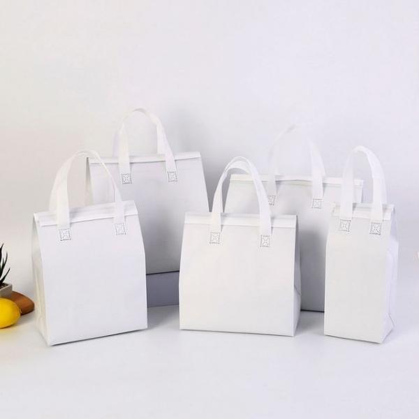 간이 소풍 은박 보온 보냉백 파우치 화이트