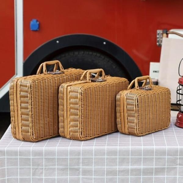 데일리가방 TRD 1319(중) 라탄 피크닉가방