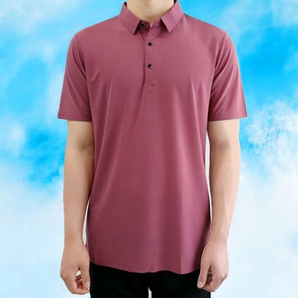남자 여름 단추 카라티 무지 면티 반팔 카라 티셔츠