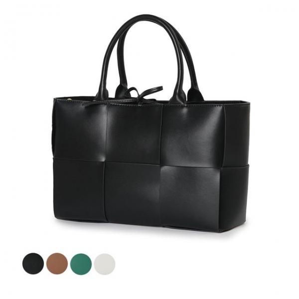 FC65 가죽 토트백 여성핸드백 위빙백 크로스백 손가방