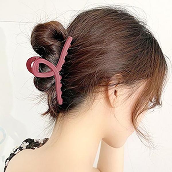 여자 데일리 예쁜 올림머리 반묶음 꼬임 헤어 집게핀