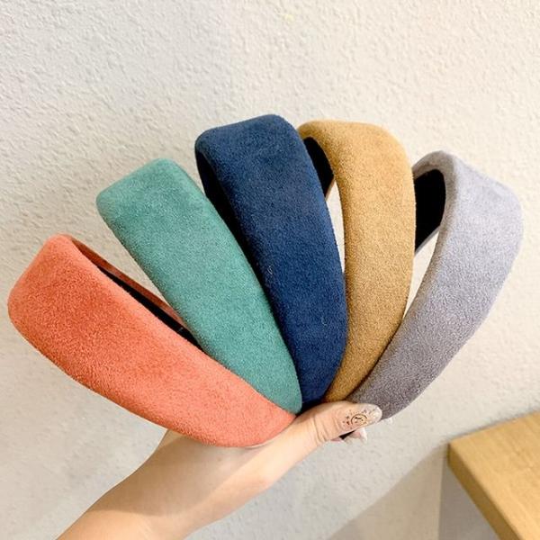 11컬러 스웨이드 머리띠 여자머리띠 여성 헤어밴드