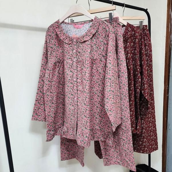 국산 면 여성 겨울 잠옷세트