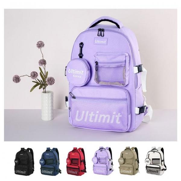 TRD88 캐주얼 포켓 백팩 남성 여성 학생 책가방 배낭