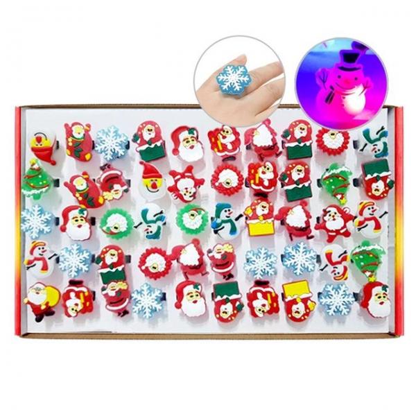 크리스마스 불빛반지 50개(혼합) 캐릭터반지 파티소품