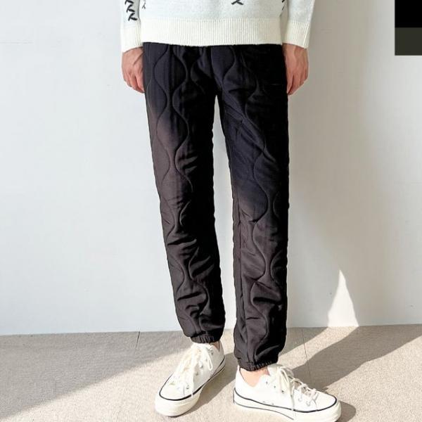 GBB Q877 남자퀄팅패딩조거팬츠