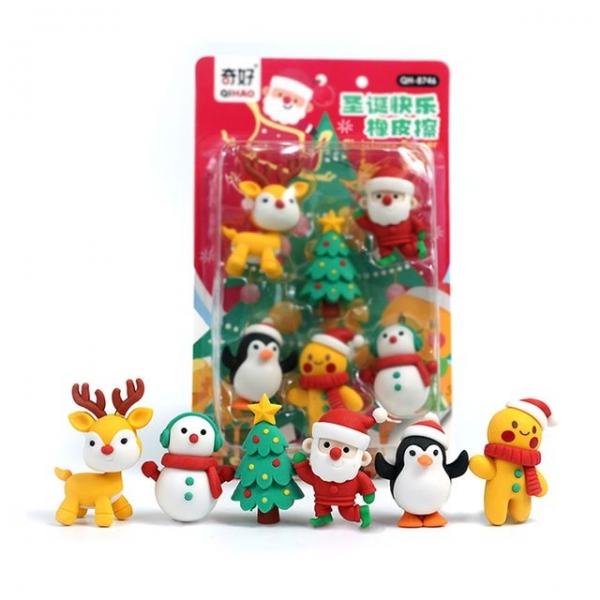 크리스마스 미니어쳐 지우개세트 12개(혼합) 성탄선물