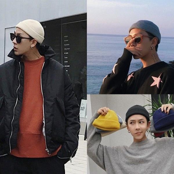 남자 여자 겨울 니트 무지 숏 비니 모자 와치캡