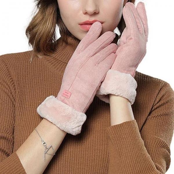 스마트폰터치장갑 여성 털 겨울 여자 장갑