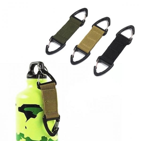 등산 더블 스트랩 카라비너 열쇠고리 키링 물컵 걸이