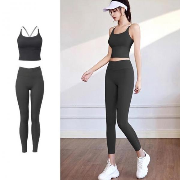 고급 트레이닝 여성 헬스복 요가 운동 필라테스 세트