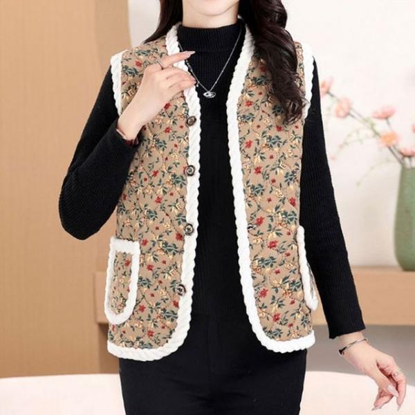 RETRO 공용방한 가을 겨울조끼 방한 양털 김장조끼