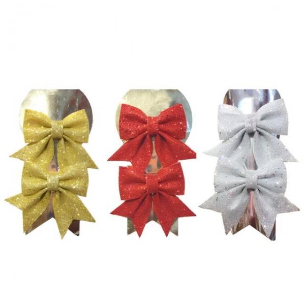 (별별창고) 크리스마스 트리 글리터 리본 장식용