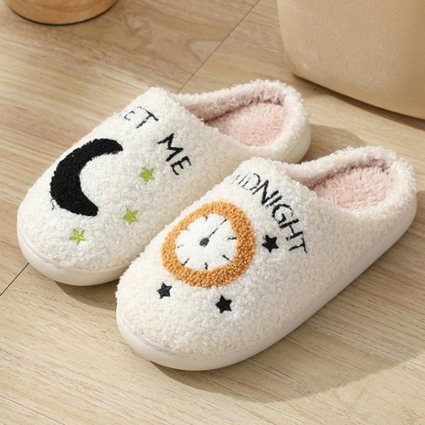 겨울 여성 사무실 막힘슬리퍼 털실내화