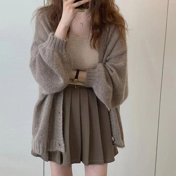 소프트터치 루즈핏 봄가을겨울 경량 가디건