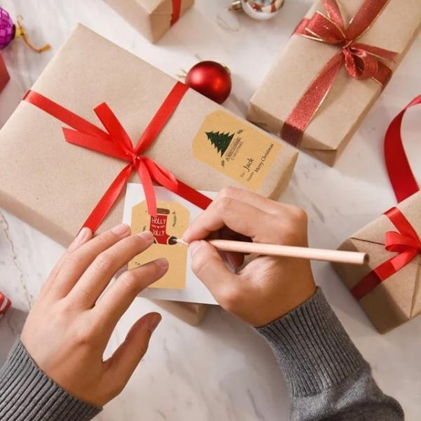 크리스마스 포장 메모 스티커 4종 10장