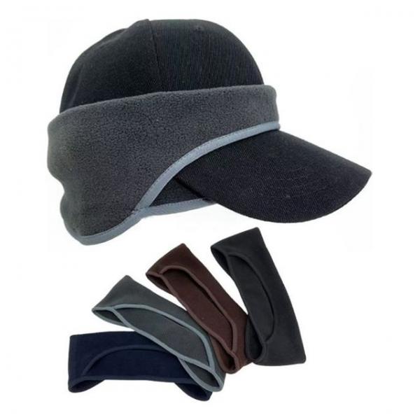 모자 부착형 방한 귀마개 스냅백 헤어밴드 기모 보온