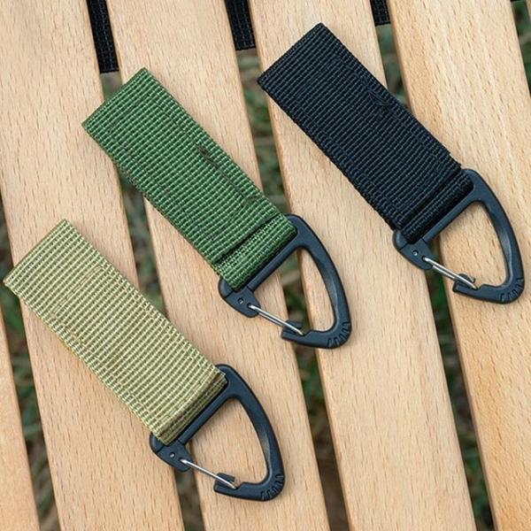 분실방지 찍찍이 카라비너 웨빙 고리 등산 캠핑 M12926-2