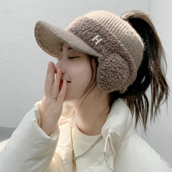 여성 겨울 골프 귀달이 모자 1P 등산 데일리 방한모