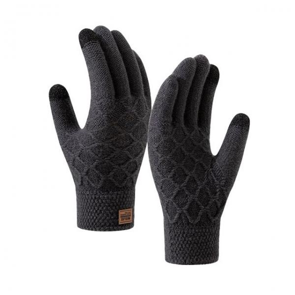 남녀 겨울 마름모 기모 터치장갑 1P 보온 방한 글러브