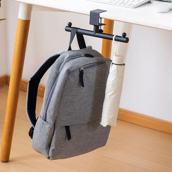 철제 책 가방 거치 대 사무실 책상 정리 걸이 블랙