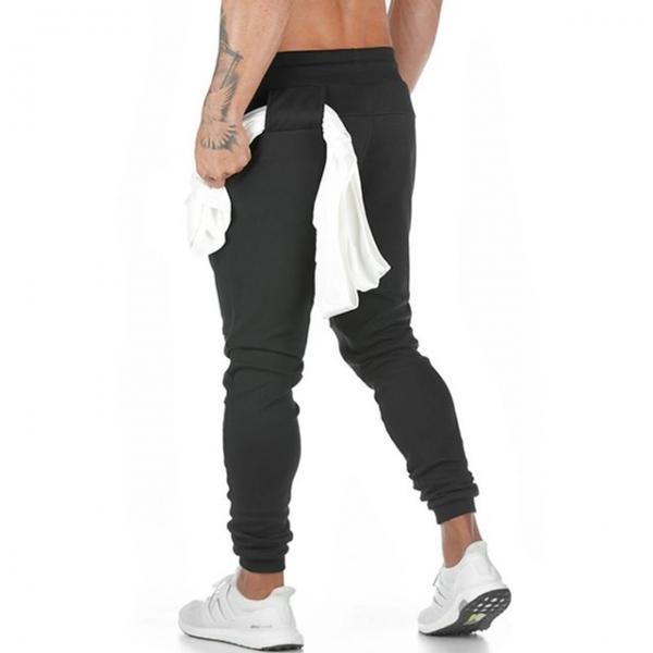 남성 4컬러 밴딩 포켓 수건걸이 운동복 조거팬츠