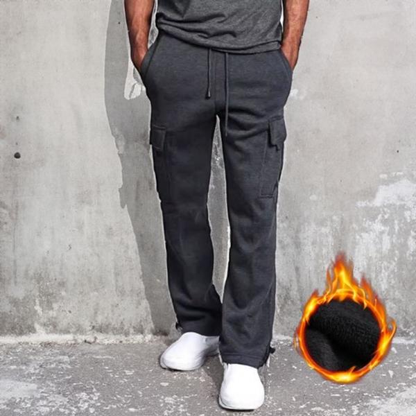 3컬러 남성 겨울기모 카고 바지 조거 팬츠