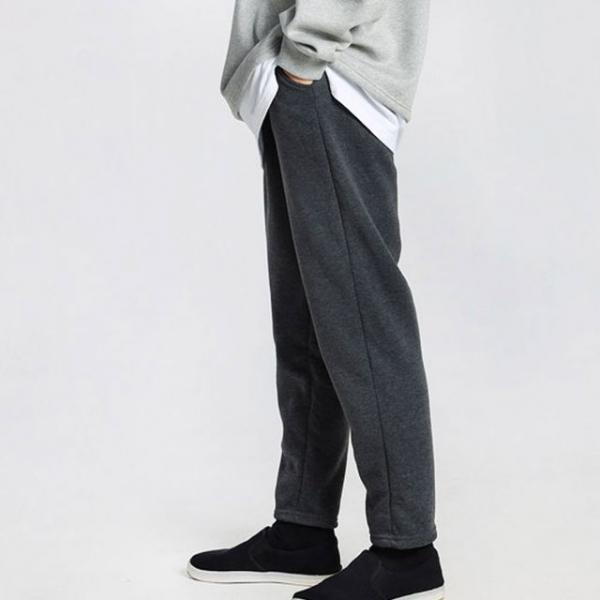 남자 기모 면 겨울 세미 일자 트레이닝 팬츠 바지