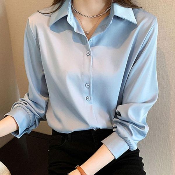 여자 봄 가을 기본 셔츠 정장 캐주얼 코디 면접셔츠