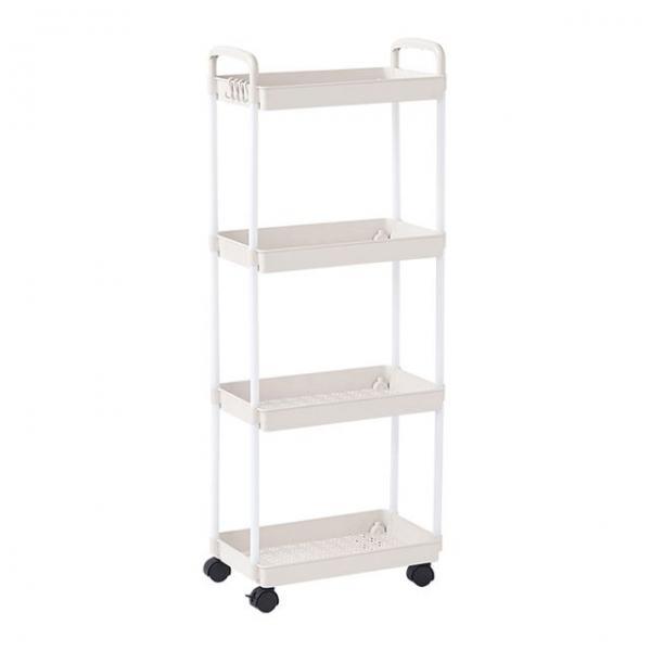 오픈형 다용도 수납 틈새정리대 플라스틱 미니트롤리