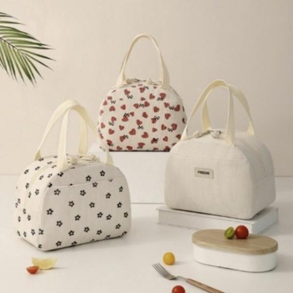 코듀로이가방 보온보냉가방 도시락가방 캠핑가방