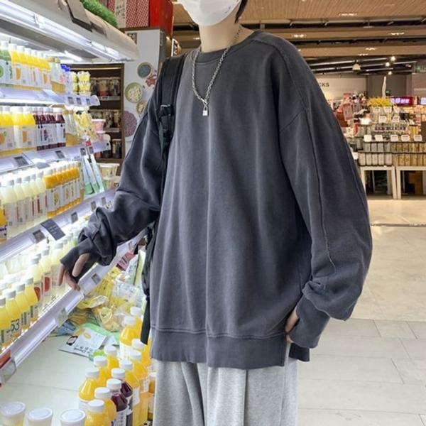 남성 심플 맨투맨 티셔츠