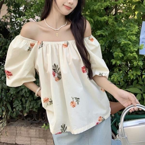 여리 오프 숄더 여성 블라우스